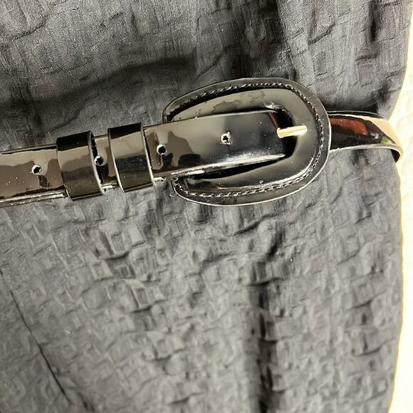 NWT INC International Concepts Black Dress with accent belt - Picture 3 of 6